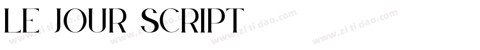 Le Jour Script字体转换